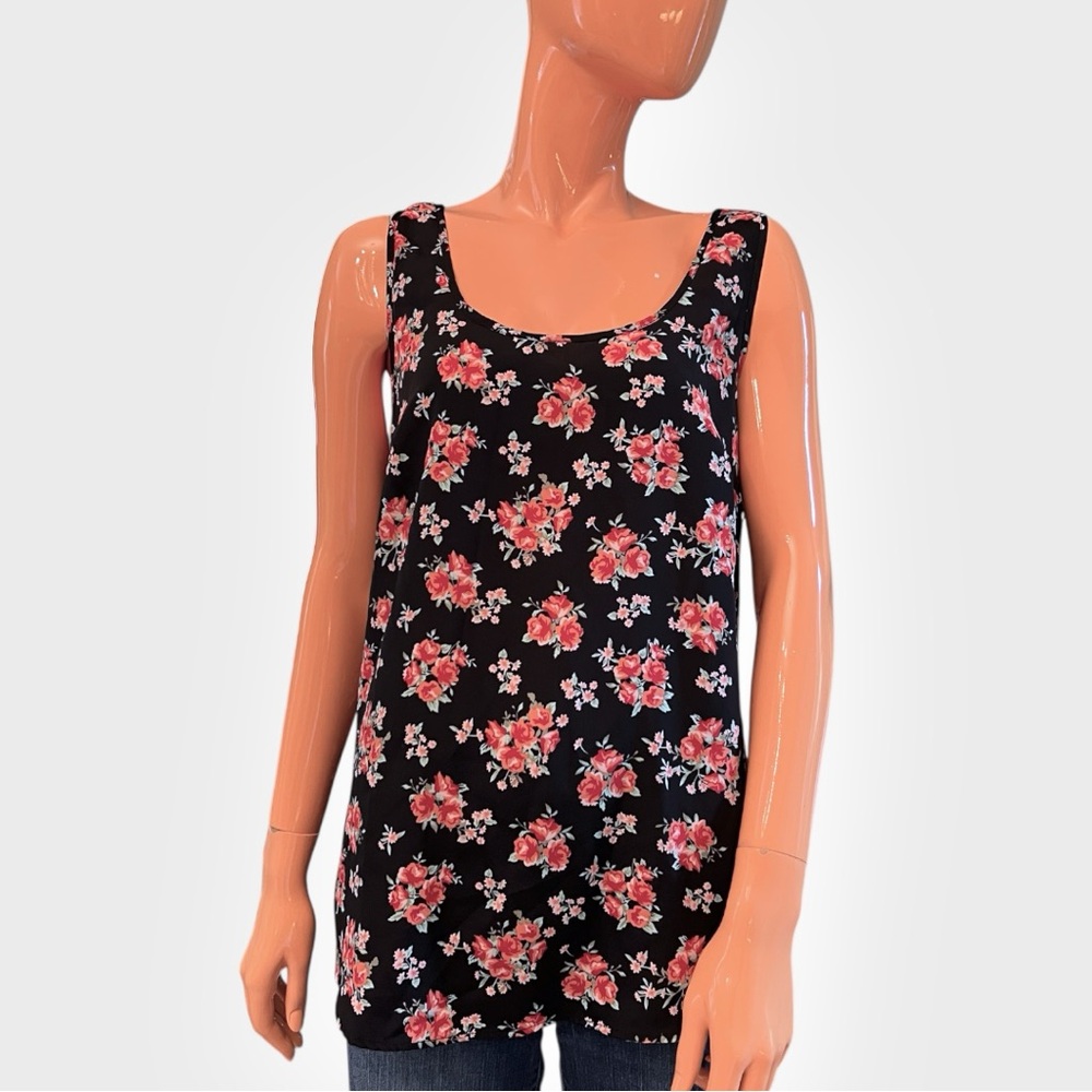 FADED GLORY Floral Print Tank Top